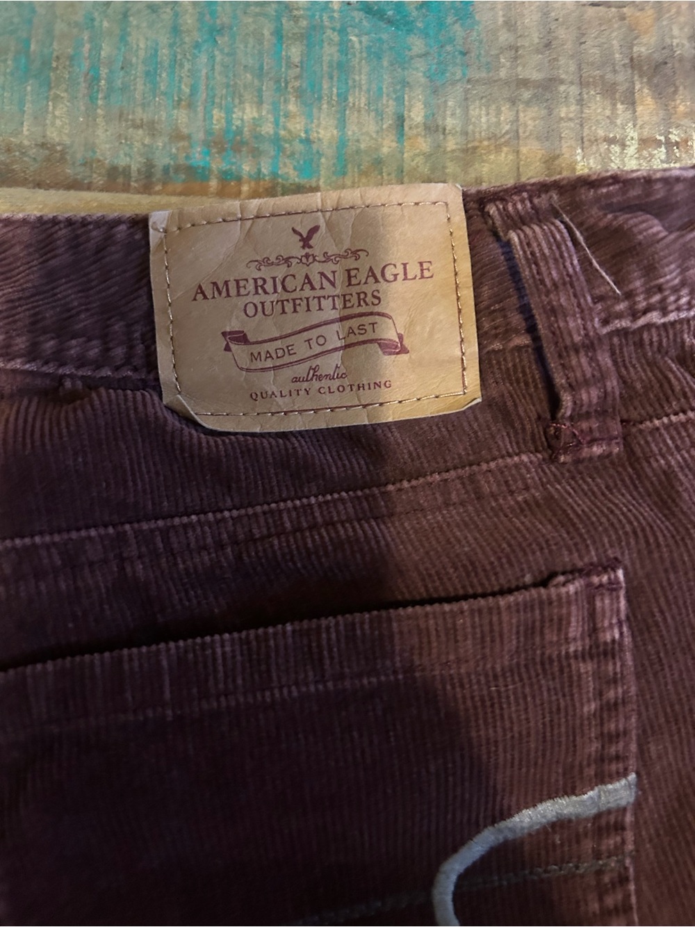American Eagle Outfitters Chocolate Brown Corduroy flares - Picture 4 of 4